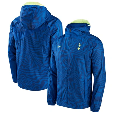 Shop Nike Blue Tottenham Hotspur Awf Performance Raglan Full-zip Jacket