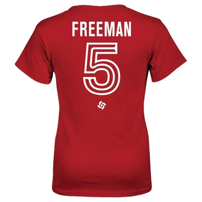 Shop Legends Youth  Freddie Freeman Red Canada Baseball 2023 World Baseball Classic Name & Number T-shirt