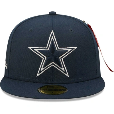 Shop New Era X Alpha Industries Navy Dallas Cowboys Alpha 59fifty Fitted Hat