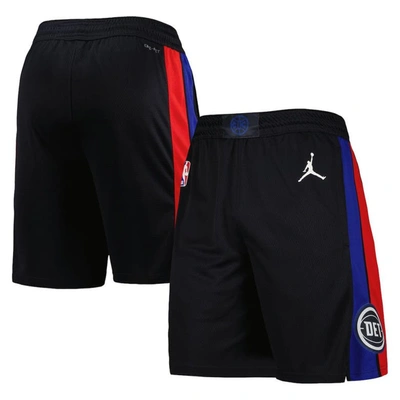 Shop Jordan Brand Black Detroit Pistons 2022/2023 Statement Edition Swingman Performance Shorts