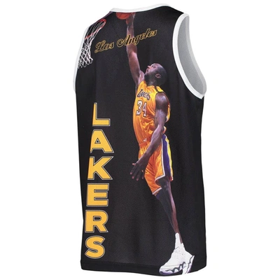 Shop Mitchell & Ness Shaquille O'neal Black Los Angeles Lakers Hardwood Classics Player Tank Top