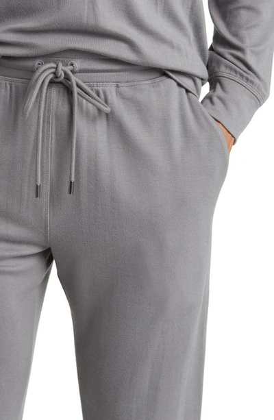 Shop Daniel Buchler Stretch Viscose Pajama Joggers In Grey