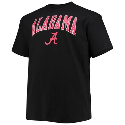 Shop Champion Black Alabama Crimson Tide Big & Tall Arch Over Wordmark T-shirt