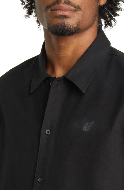 Shop Saturdays Surf Nyc Broome Flannel Button-up Shirt In Black
