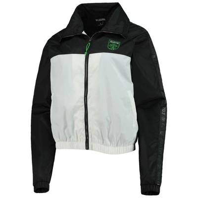 The Wild Collective Black Austin Fc Anthem Full-zip Jacket In Black