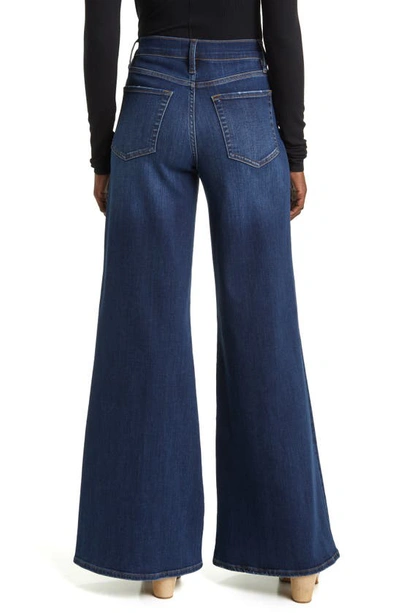 Shop Frame Le Palazzo Wide Leg Jeans In Majesty
