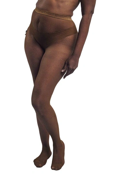 Shop Nude Barre Fishnet Tights In 3pm