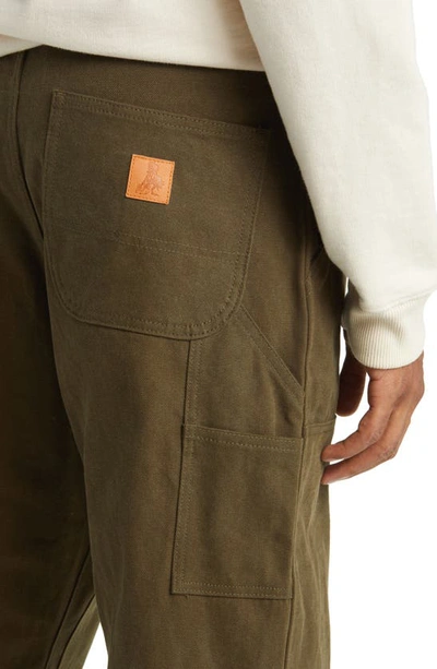 Shop One Of These Days Statesman Double Knee Cotton Pants In Olive
