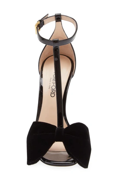 Tom Ford Brigitte T-strap Sandal In Black