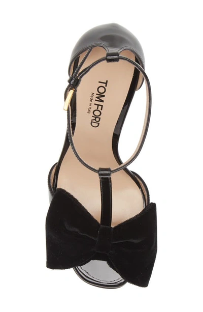 Tom Ford Brigitte T-strap Sandal In Black