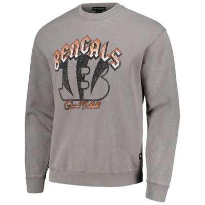 Shop The Wild Collective Unisex  Gray Cincinnati Bengals Distressed Pullover Sweatshirt