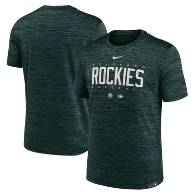 Shop Nike Green Colorado Rockies City Connect Velocity Practice Performance T-shirt