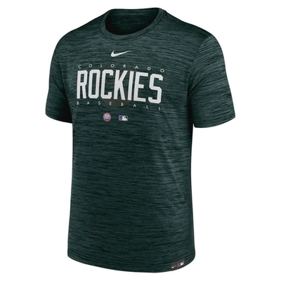 Shop Nike Green Colorado Rockies City Connect Velocity Practice Performance T-shirt