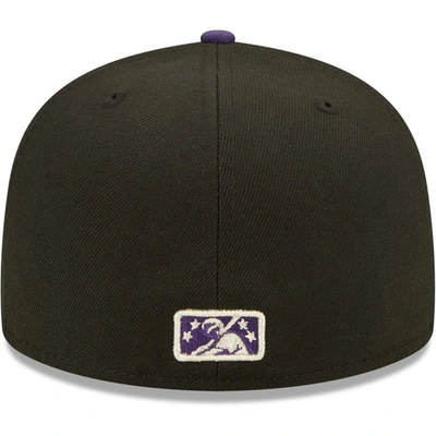 Shop New Era Black Albuquerque Isotopes Alternate Logo 2 Authentic Collection 59fifty Fitted Hat