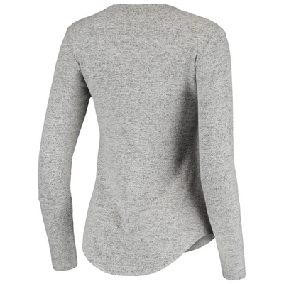 Shop Concepts Sport Heathered Gray Washington Nationals Tri-blend Long Sleeve T-shirt