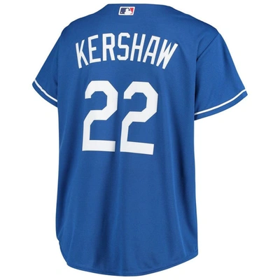 Shop Profile Clayton Kershaw Royal Los Angeles Dodgers Plus Size Replica Player Jersey