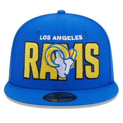 Shop New Era Royal Los Angeles Rams 2023 Nfl Draft 59fifty Fitted Hat