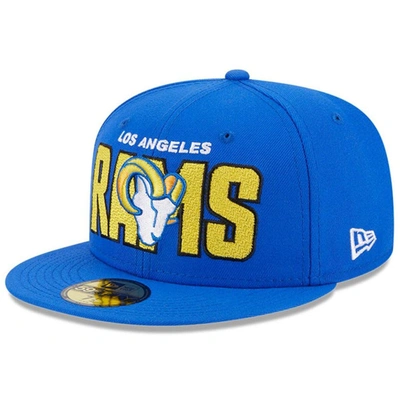 Shop New Era Royal Los Angeles Rams 2023 Nfl Draft 59fifty Fitted Hat
