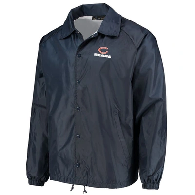 Shop Dunbrooke Navy Chicago Bears Coaches Classic Raglan Full-snap Windbreaker Jacket