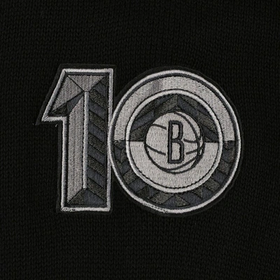 Shop Authmade Black Brooklyn Nets 10th Anniversary Pullover Sweater