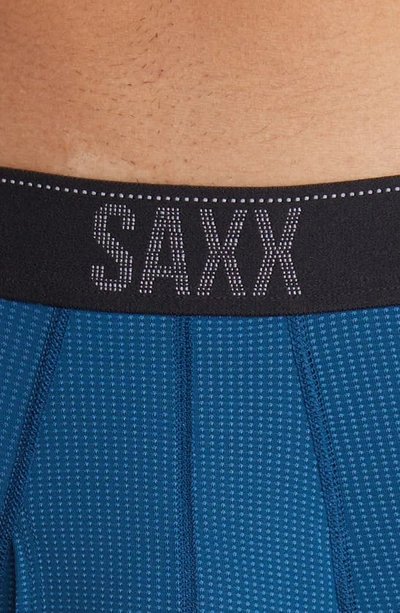 Shop Saxx Assorted 3-pack Quest Quick Dry Mesh Slim Fit Boxer Briefs In Slate/ Anchor Teal/ Black