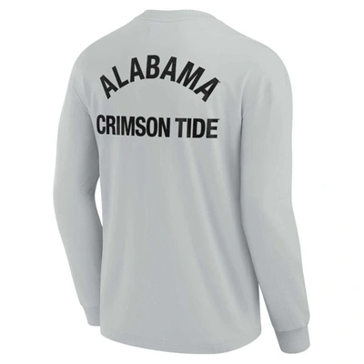 Shop Fanatics Signature Unisex  Gray Alabama Crimson Tide Elements Super Soft Long Sleeve T-shirt