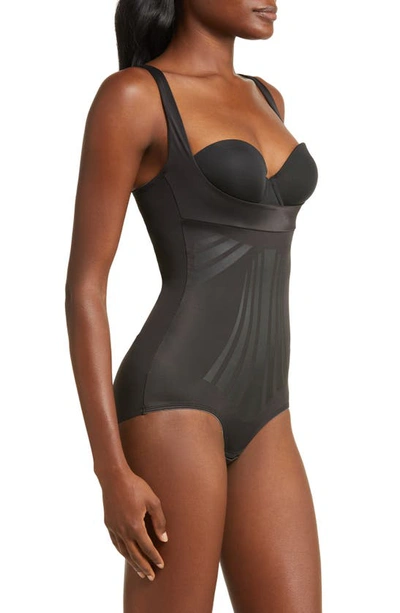 Shop Miraclesuit Modern Miracle™ Open Bust Shaping Bodysuit In Black