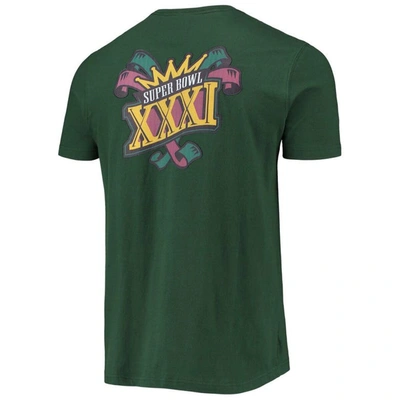 Shop New Era Green Green Bay Packers Patch Up Collection Super Bowl Xxxi T-shirt