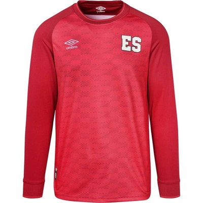 Shop Umbro Red El Salvador National Team 2023 Replica Long Sleeve Jersey