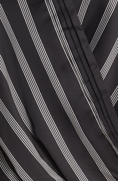 Shop Halogen (r) Pintuck Balloon Sleeve Top In Rich Black Stripe