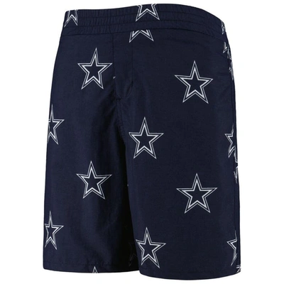 Shop Columbia Youth  Navy Dallas Cowboys Backcast Star Omni-shade Allover Print Shorts