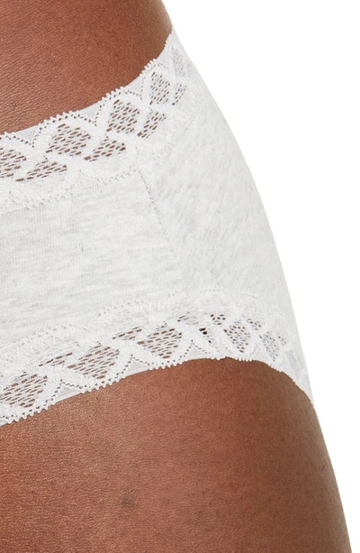 Natori Bliss Girl Briefs In Light Grey Heather