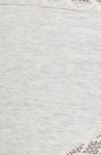Natori Bliss Girl Briefs In Light Grey Heather