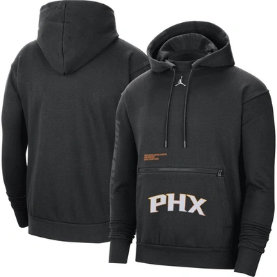 Shop Jordan Brand Black Phoenix Suns Courtside Statement Edition Pullover Hoodie