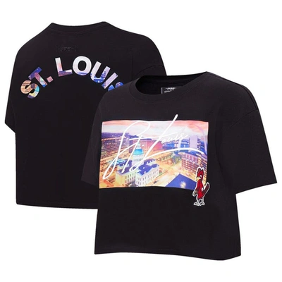 Shop Pro Standard Black St. Louis Cardinals Cityscape Boxy T-shirt