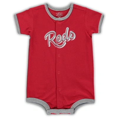 Outerstuff Infant Red Cincinnati Reds Power Hitter Romper In Red