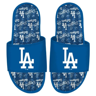 Shop Islide Los Angeles Dodgers Team Pattern Gel Slide Sandals In Royal