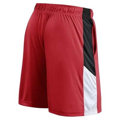 Shop Fanatics Branded  Red Portland Trail Blazers Practice Performance Shorts