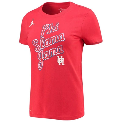 Shop Jordan Brand Red Houston Cougars Phi Slama Jama Performance T-shirt
