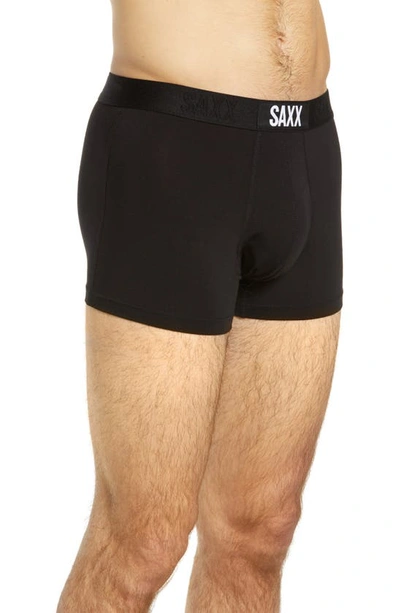 Shop Saxx Vibe Super Soft Slim Fit Trunks In Black