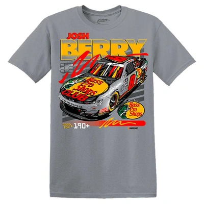 Shop Jr Motorsports Official Team Apparel Gray Josh Berry 2023 #8 Bass Pro Shops T-shirt