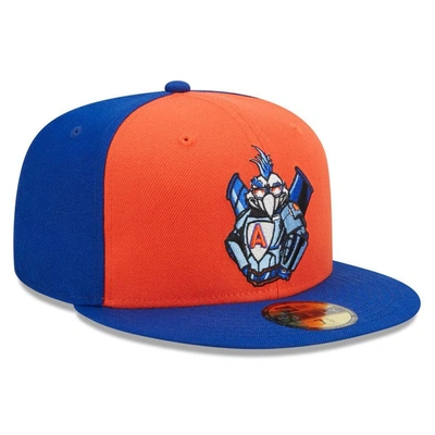 Shop New Era Orange/blue Aberdeen Ironbirds Marvel X Minor League 59fifty Fitted Hat