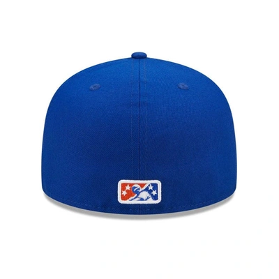 Shop New Era Orange/blue Aberdeen Ironbirds Marvel X Minor League 59fifty Fitted Hat