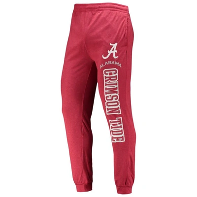 Shop Concepts Sport Crimson/heather Charcoal Alabama Crimson Tide Meter Long Sleeve Hoodie T-shirt & Jogg