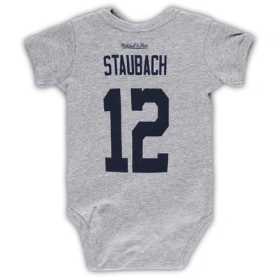 Shop Mitchell & Ness Newborn & Infant  Roger Staubach Heather Gray Dallas Cowboys Retired Player Mainliner