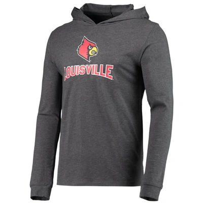 Shop Concepts Sport Red/heather Charcoal Louisville Cardinals Meter Long Sleeve Hoodie T-shirt & Jogger P