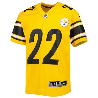 Shop Nike Youth  Najee Harris Gold Pittsburgh Steelers Inverted Game Jersey
