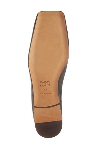 Mansur Gavriel Dream Leather Ballerina Flats In Black