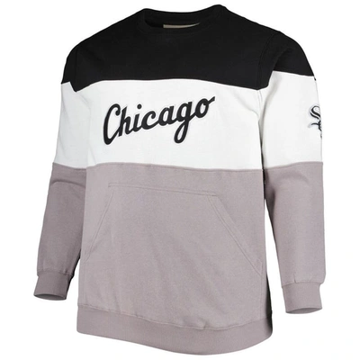 Shop Profile Black/gray Chicago White Sox Big & Tall Pullover Sweatshirt