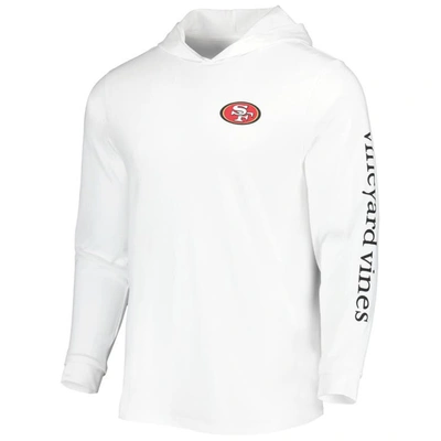 Shop Vineyard Vines White San Francisco 49ers Local Long Sleeve Hoodie T-shirt